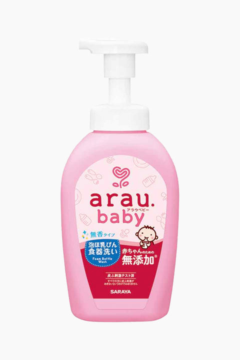 arau baby 愛樂寶寶貝 無添加奶嘴奶瓶清潔泡泡500ml－罐裝