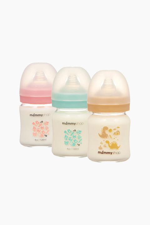 mammyshop 媽咪小站 母感體驗2.0-寬口玻璃奶瓶 120ml