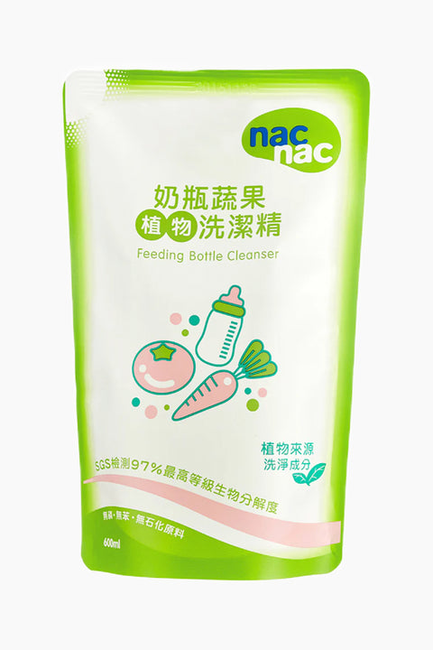 nac nac 奶蔬洗潔精補充包600ml